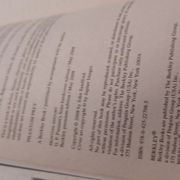 $4 Add-on "Phantom Prey" by John Sandford - Paperback Novel - Picture 7 of 7